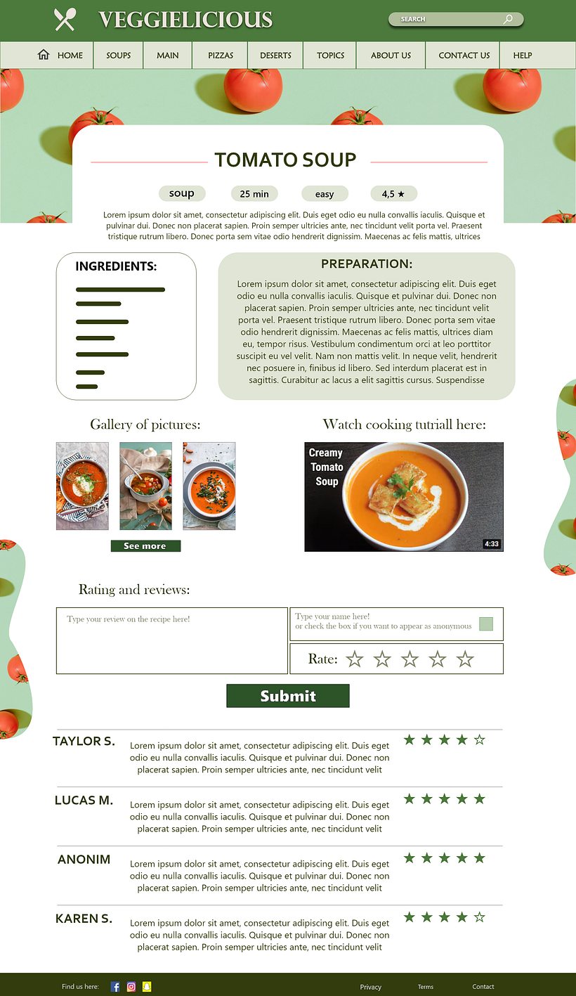A cooking tutorial website 4