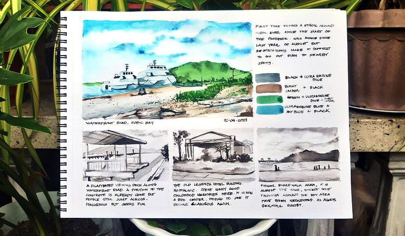 My project in Watercolor Travel Journal course 4