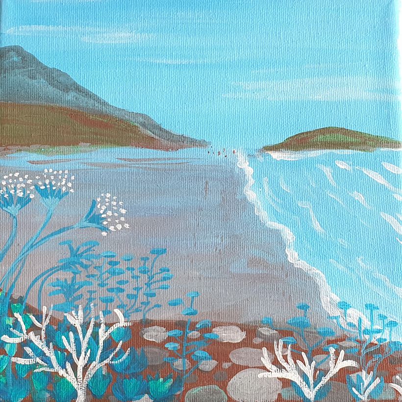 Mi Proyecto del curso: Naturaleza con pintura acrílica: del cuaderno al lienzo  3