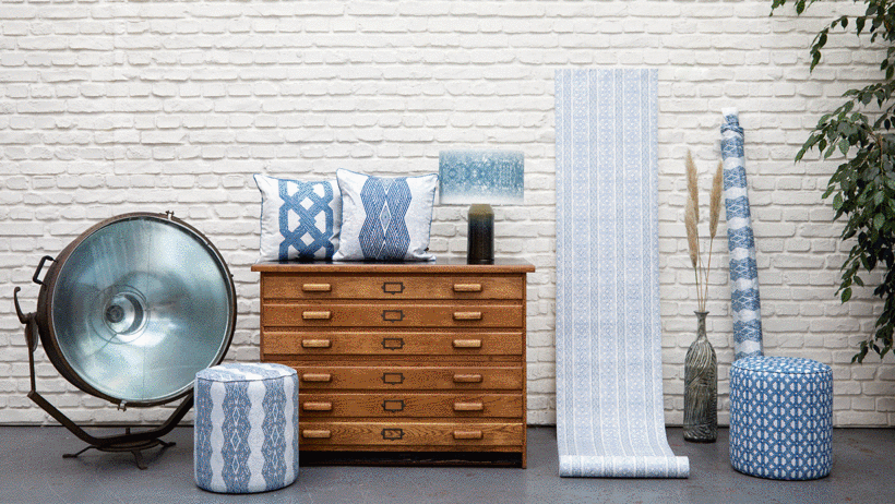 Eva Sonaike's company creates brightly patterned furnishings and wonderfully vibrant home spaces.