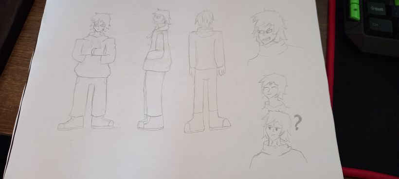 Inicio do personagem de uma comic que tó fazendo 1
