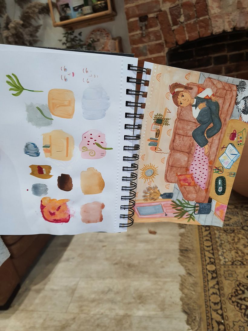 My project in Exploratory Sketchbook: Find Your Drawing Style course 4