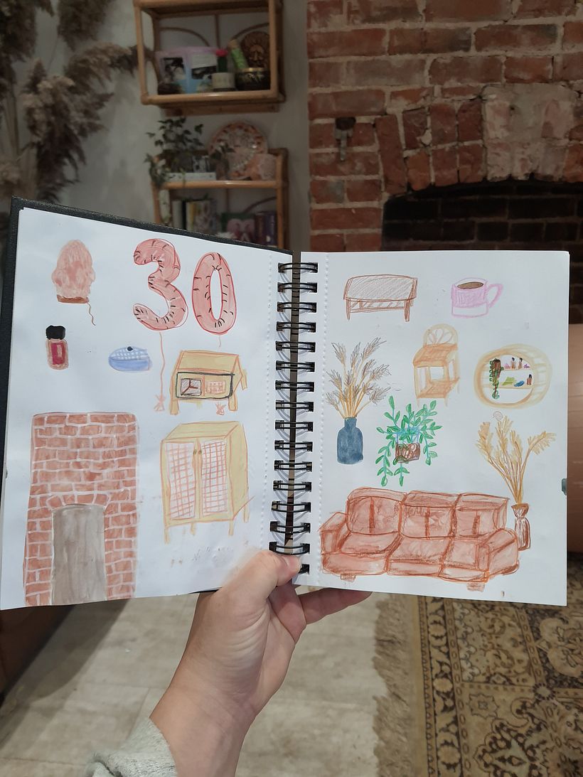 My project in Exploratory Sketchbook: Find Your Drawing Style course 7