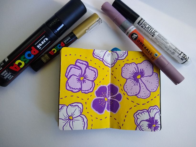 Mi Proyecto del curso: Patrones botánicos en sketchbook: conquista la página en blanco 1
