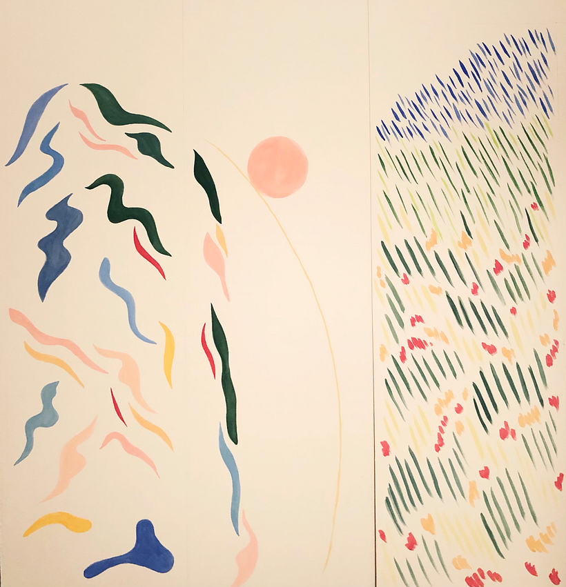 Gouache d'essai à taille réelle