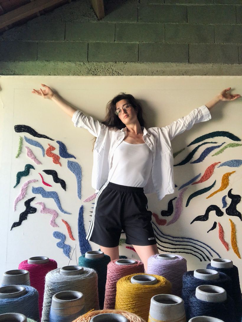 Le tufting des couleurs achevé !