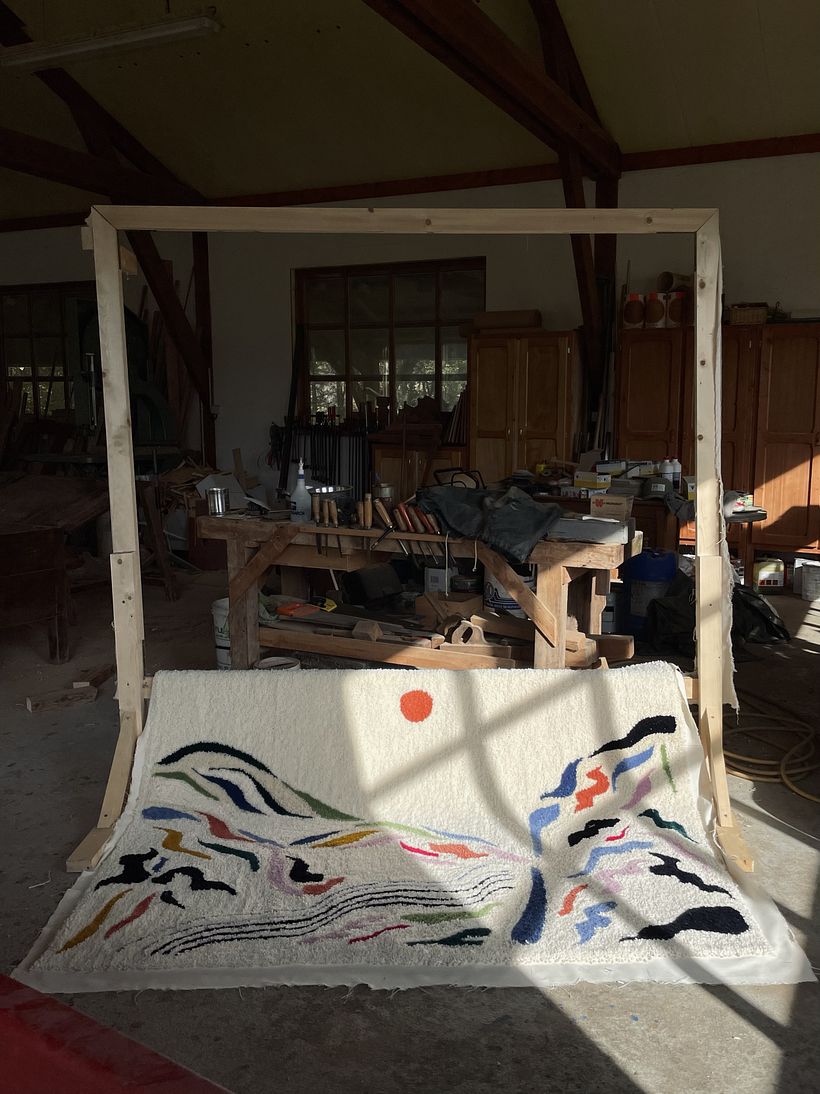 La tapisserie décrochée de son cadre
