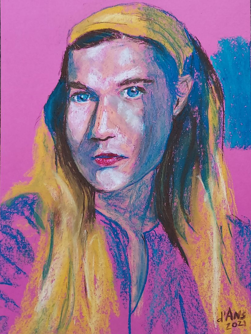 My project in Expressive Portrait Drawing with Soft Pastels course 6