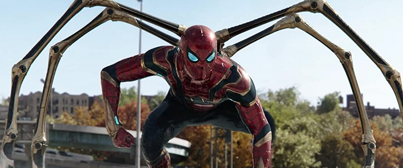 The Iron Spider suit from the MCU movies. Image: Marvel Studios, Sony Pictures via IMDb.