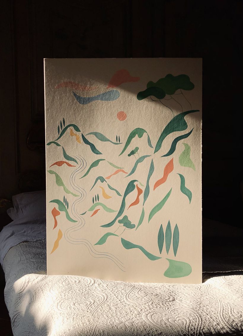 Paysages à la gouache 6