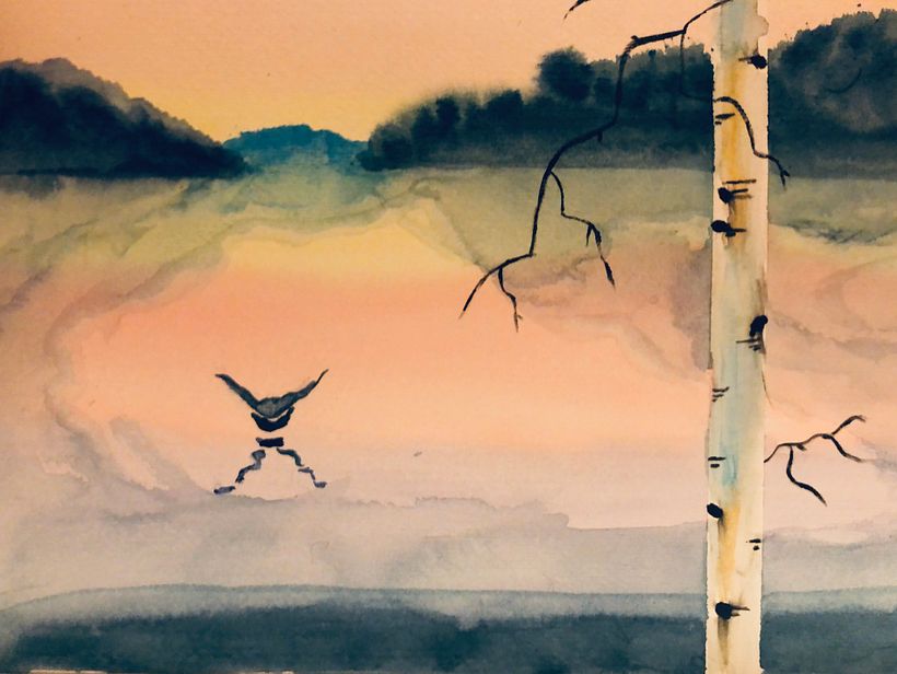 My course project: Atmospheric landscapes in watercolor  2
