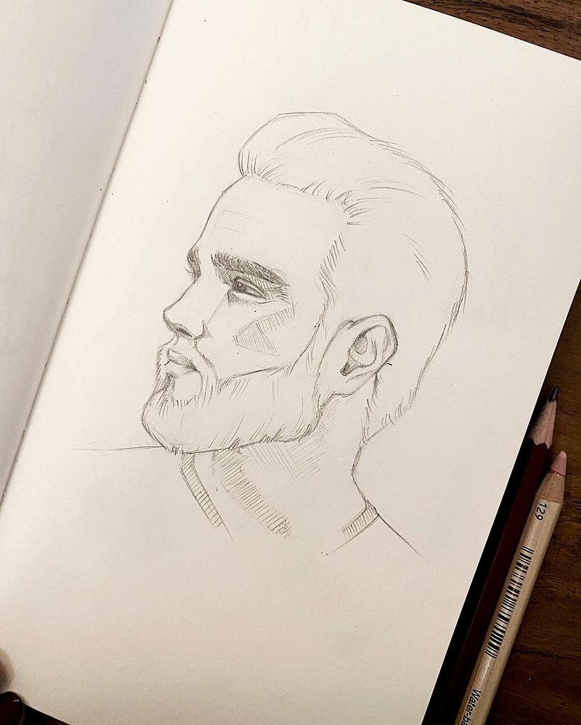 I like the beard, but the ear has been quite a struggle.