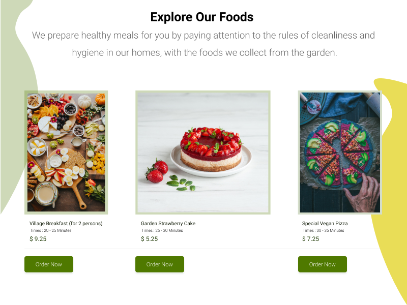 Explore Our Foods.