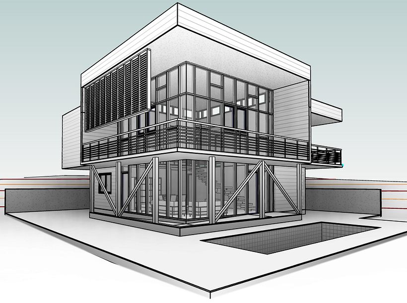Mon projet du cours : Conception et modélisation architecturale en 3D avec Revit 1