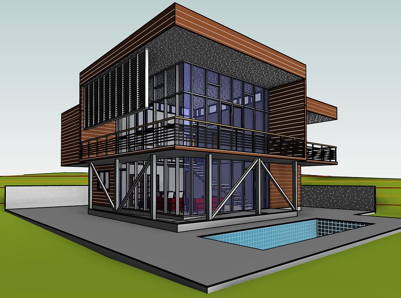 Mon projet du cours : Conception et modélisation architecturale en 3D avec Revit 2