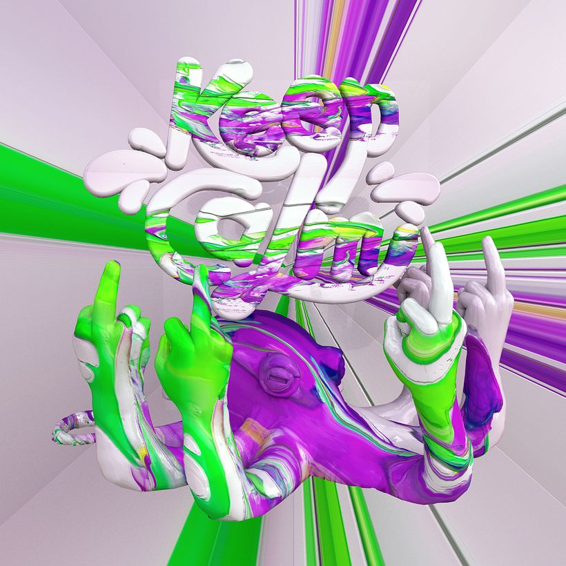 My project in Digital 3D Lettering with Mixed Media course 2