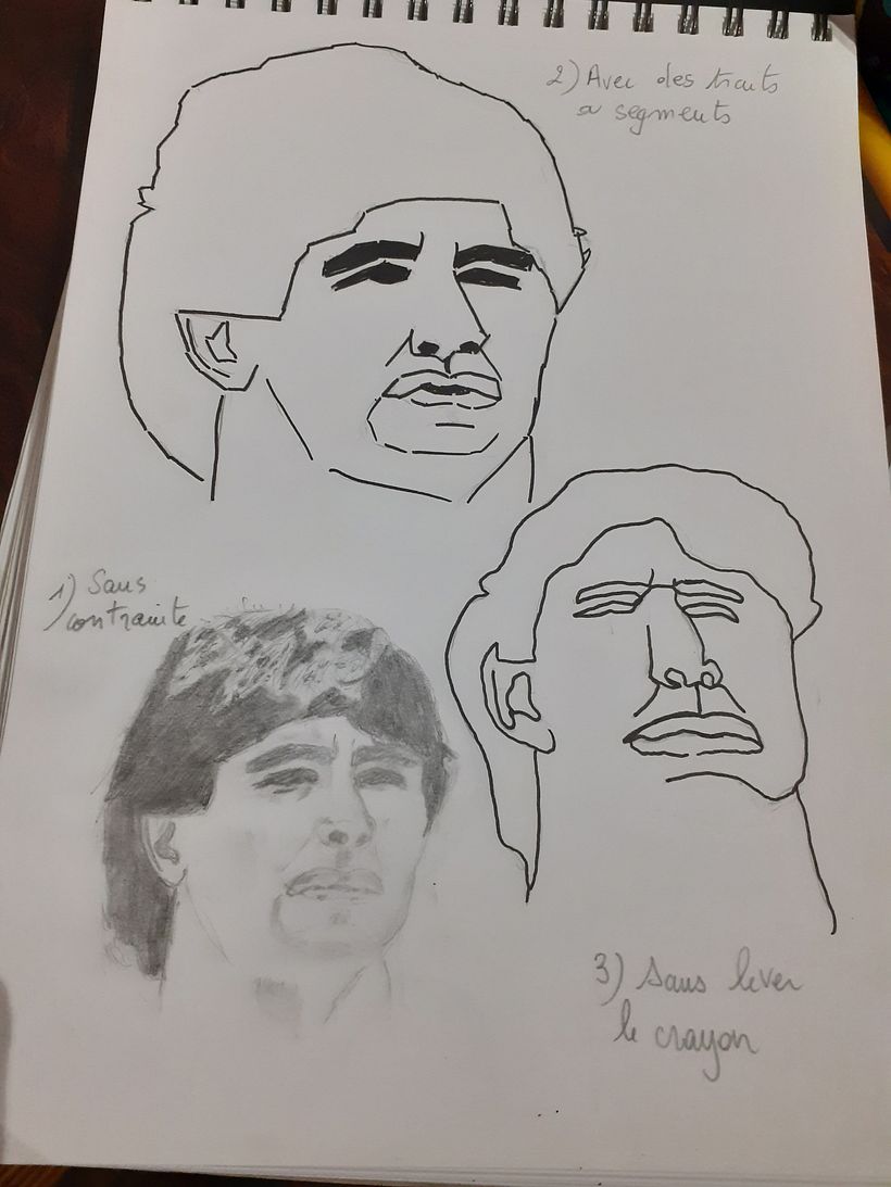 Exercice sur le cours débutant niveau 1 - Unité 4. Réaliser un portrait avec des contraintes. 