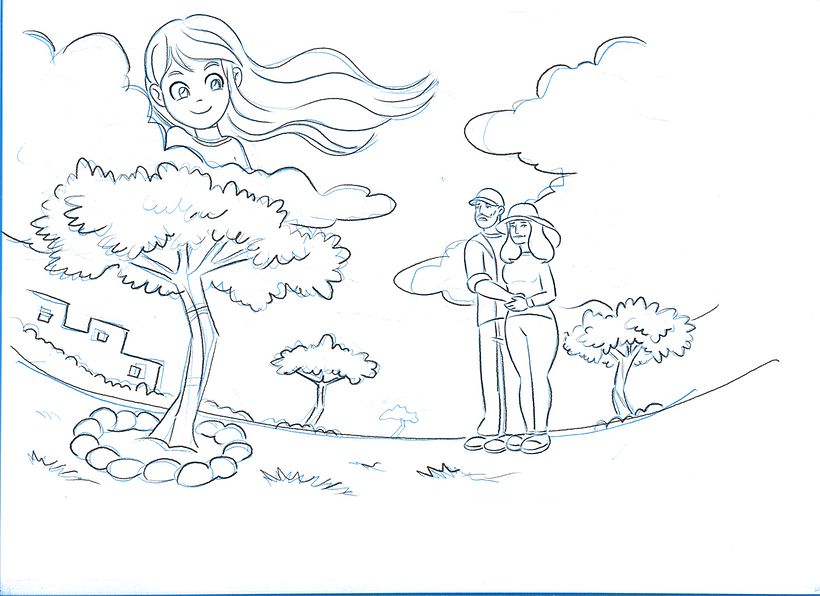 boceto y dibujo en tableta