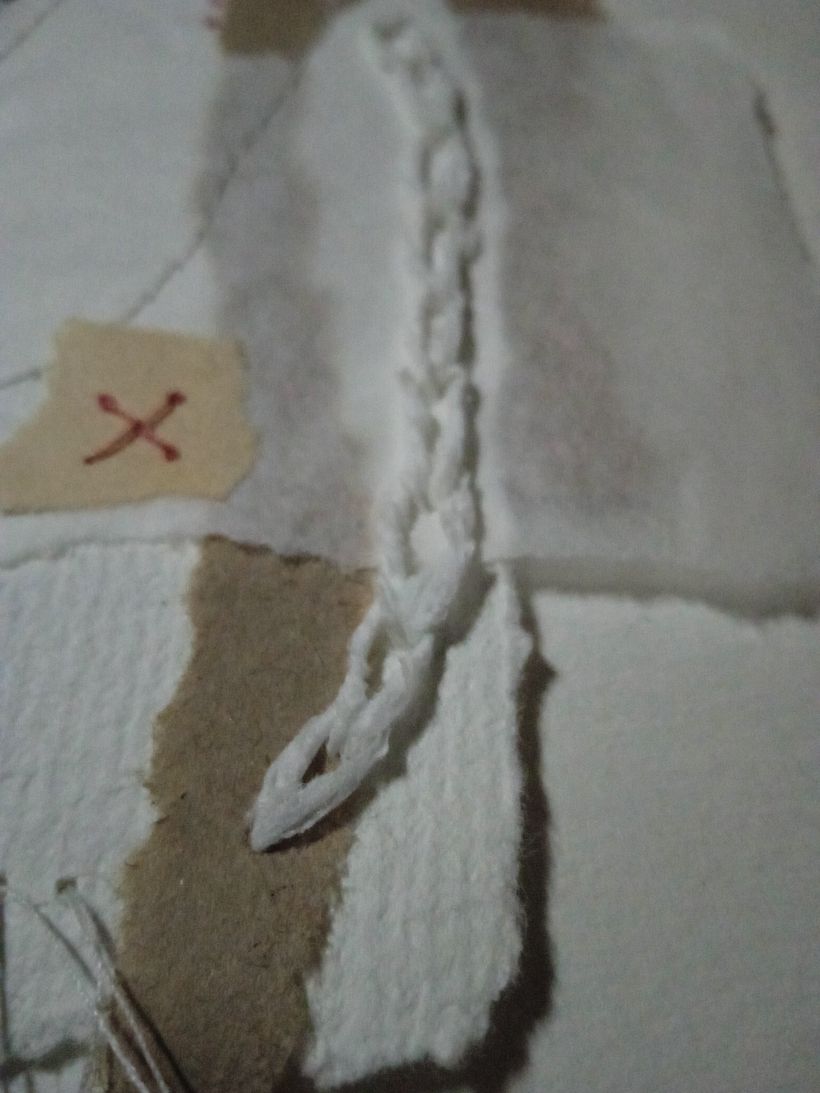 Hilo de papel hecho a mano