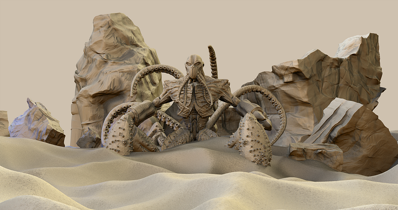 Meu projeto do curso: Escultura digital de criaturas fantásticas com o ZBrush 4