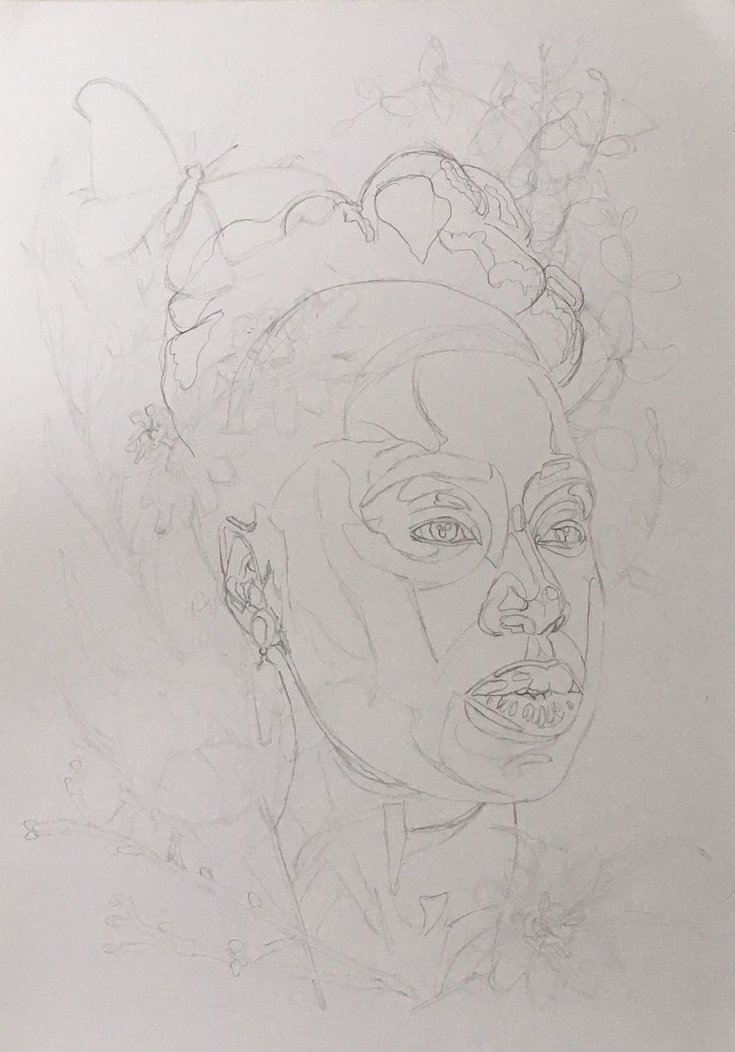 My project in Ink Portraits with Lines and Dots course 2