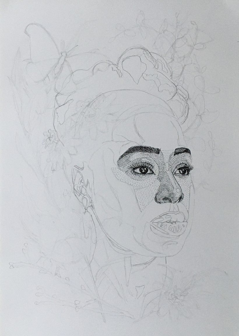 My project in Ink Portraits with Lines and Dots course 3