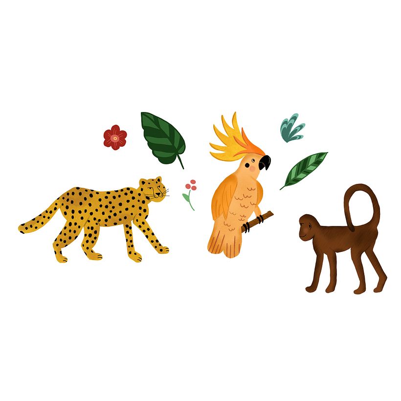 My project in Digital Pattern Illustration Inspired by Flora and Fauna course 2