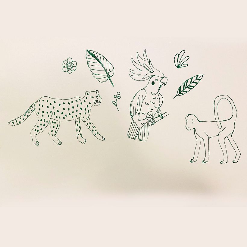 My project in Digital Pattern Illustration Inspired by Flora and Fauna course 1