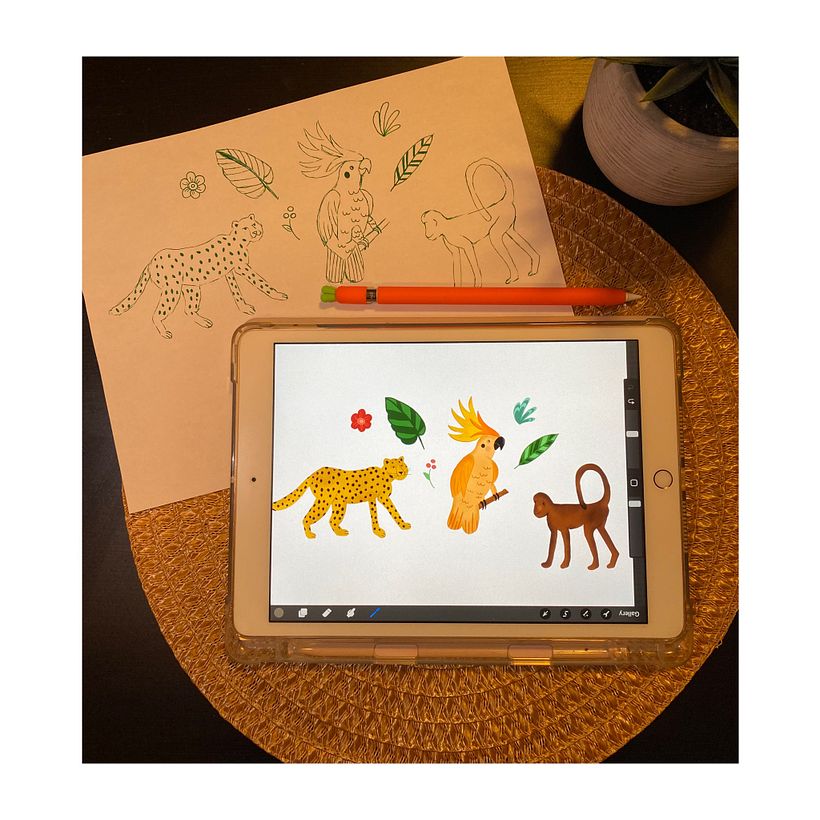 My project in Digital Pattern Illustration Inspired by Flora and Fauna course 4