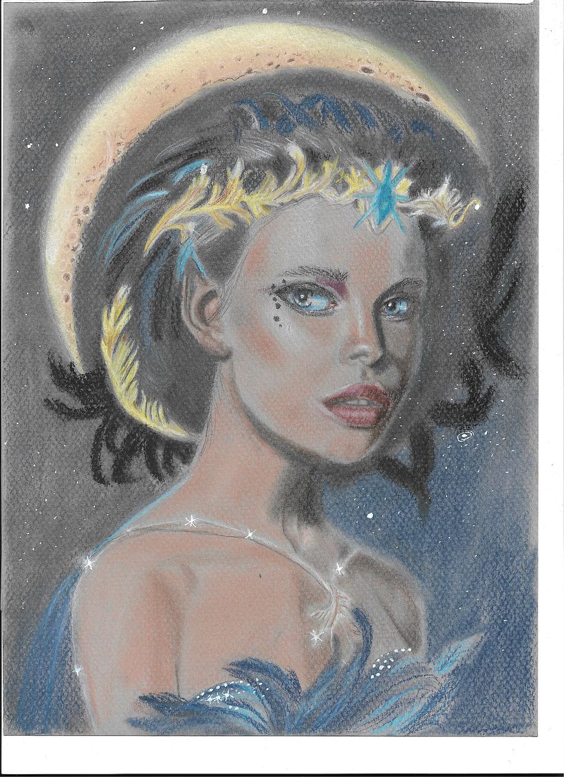 Mi Proyecto del curso: Retrato realista al pastel tiza 3