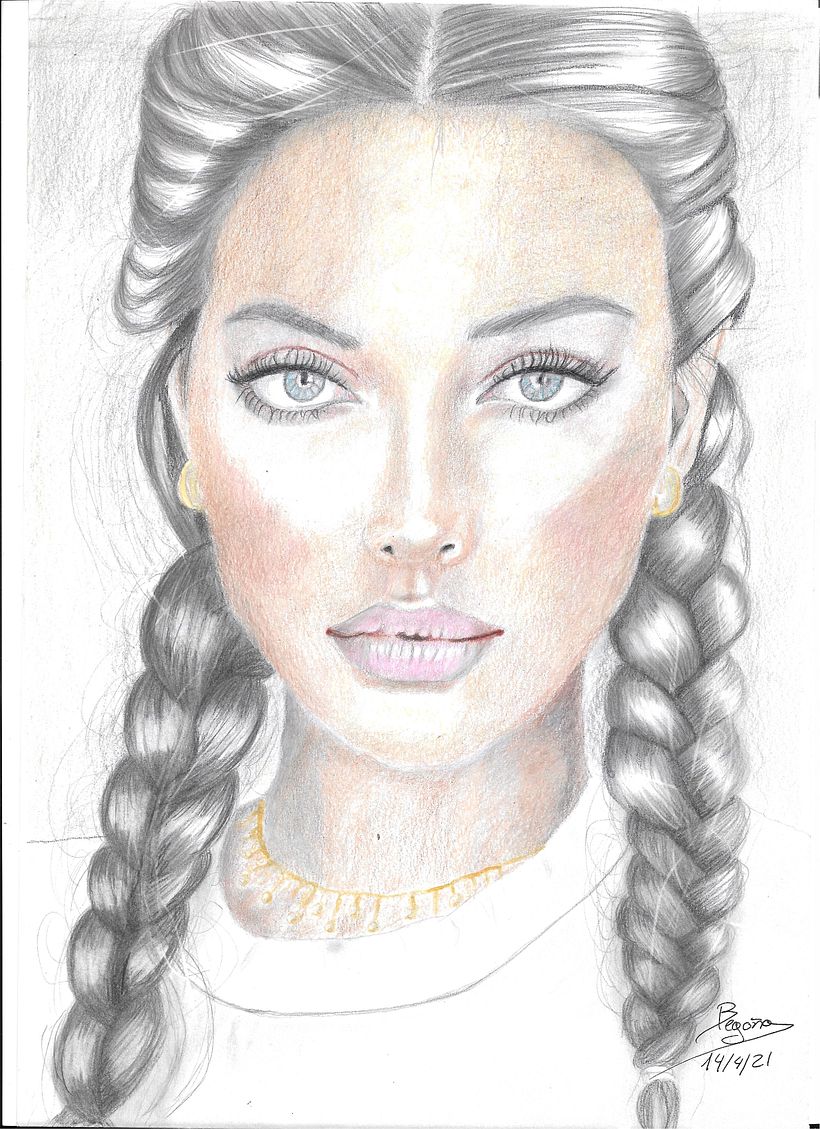 Mi Proyecto del curso: Retrato realista al pastel tiza 4