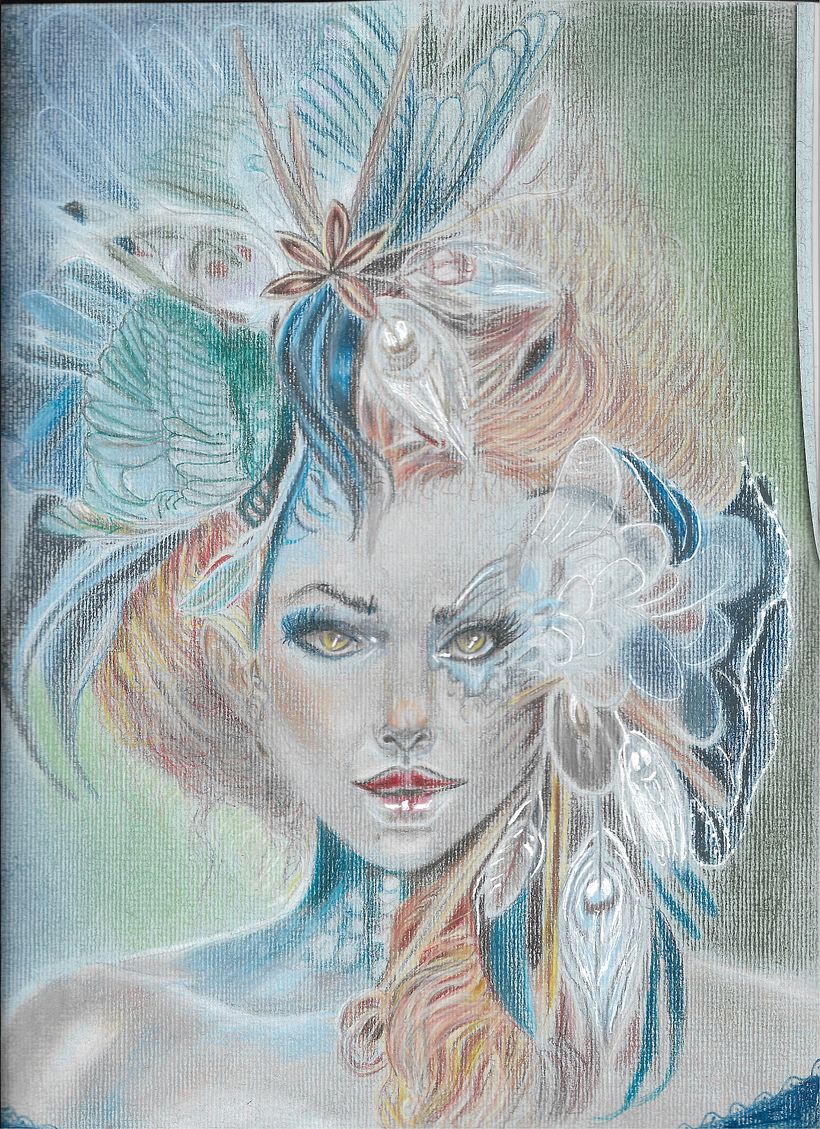 Mi Proyecto del curso: Retrato realista al pastel tiza 8