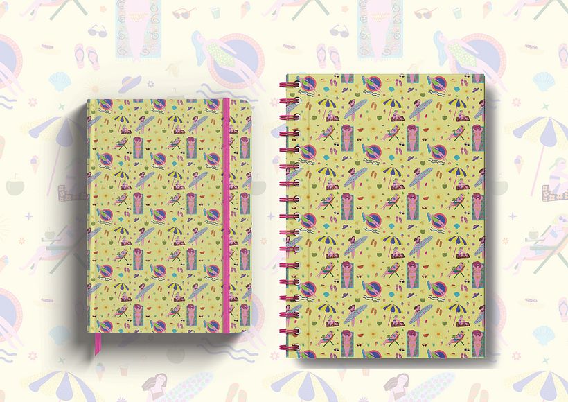 Férias de verão - estampa vetorial 4