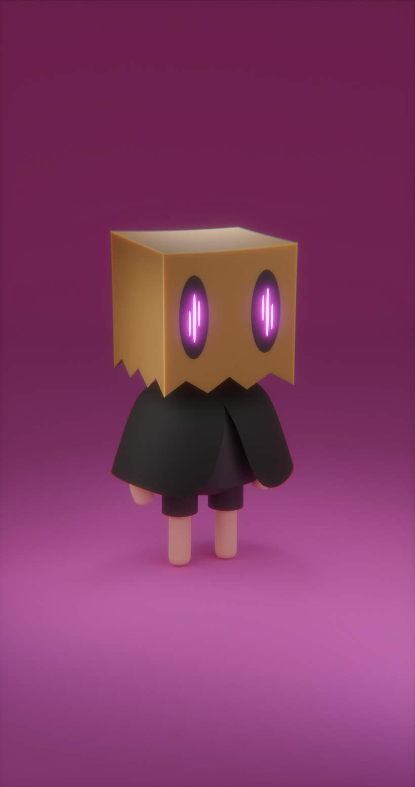 My project in Kawaii Character Creation in 3D with Blender  course 1