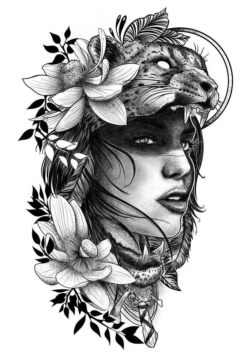 Mi Proyecto del curso: Diseño e ilustración digital de tatuajes con Procreate 3