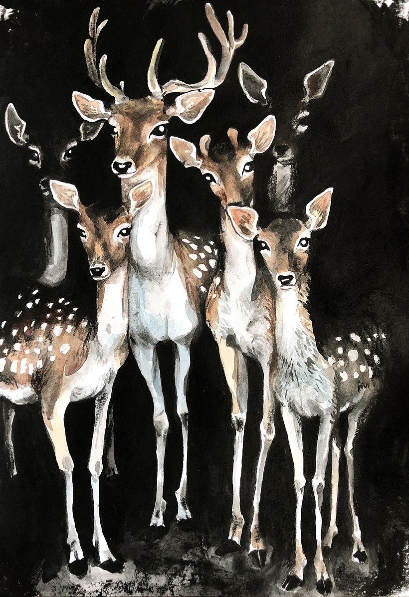 Exercice 6 - Aquarelle + Charbon aquarellable