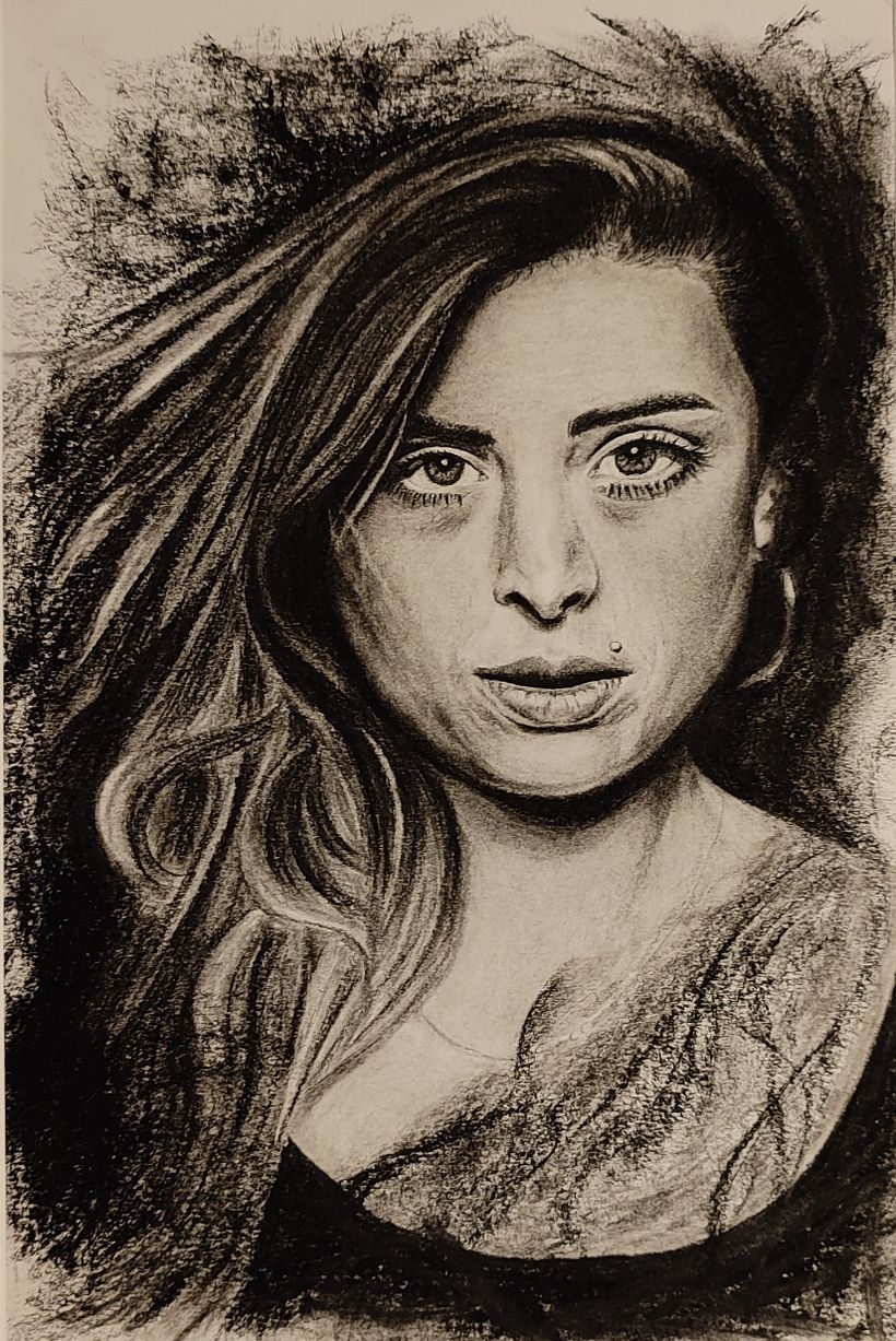 Charcoal drawing by herzenstierolart