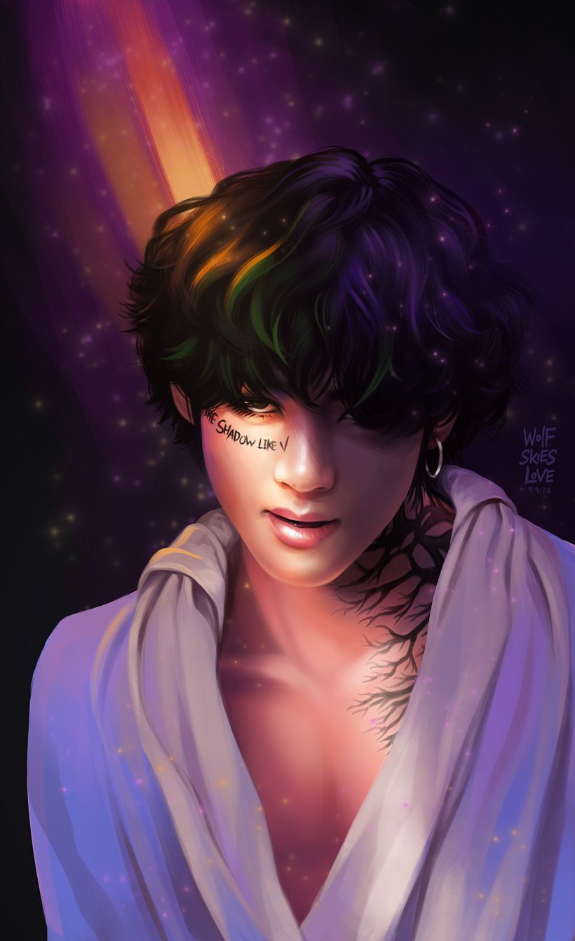 "The Shadow Like V" by WolfSkiesLove - Kim Taehyung V - Full digital