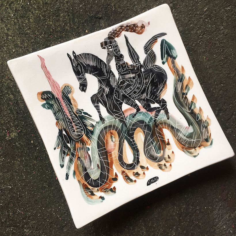 São Jorge / Saint George - Ilustração tradicional