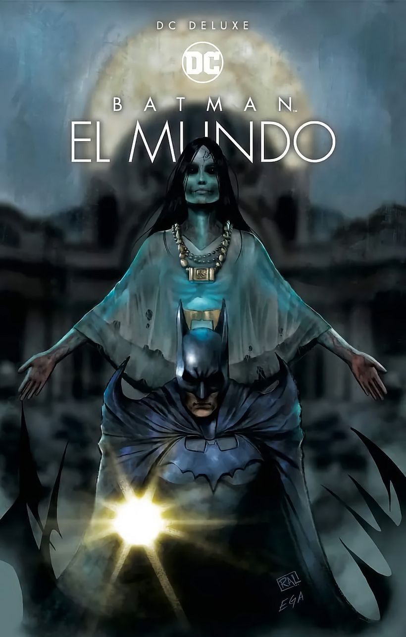 Portada de la edición especial mexicana de Batman: El mundo, por Rulo Valdés