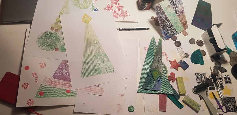 My project in Engraving stamps and printing techniques course 1