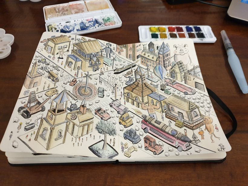 Il mio progetto del corso: L’arte dello sketching: trasforma i tuoi bozzetti in arte 6
