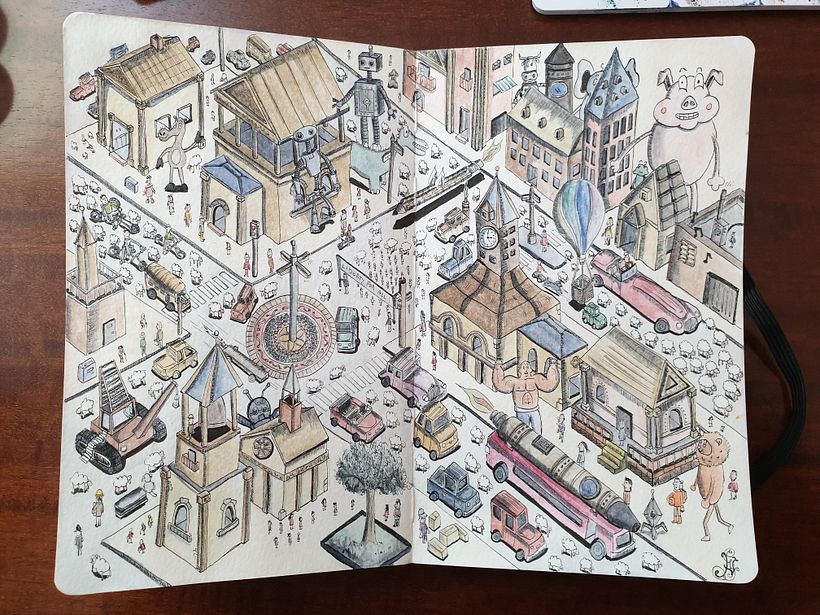 Il mio progetto del corso: L’arte dello sketching: trasforma i tuoi bozzetti in arte 5