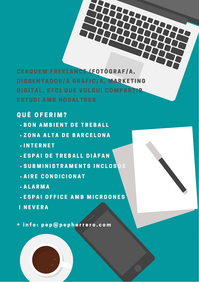 Estudio compartido en Barcelona 1