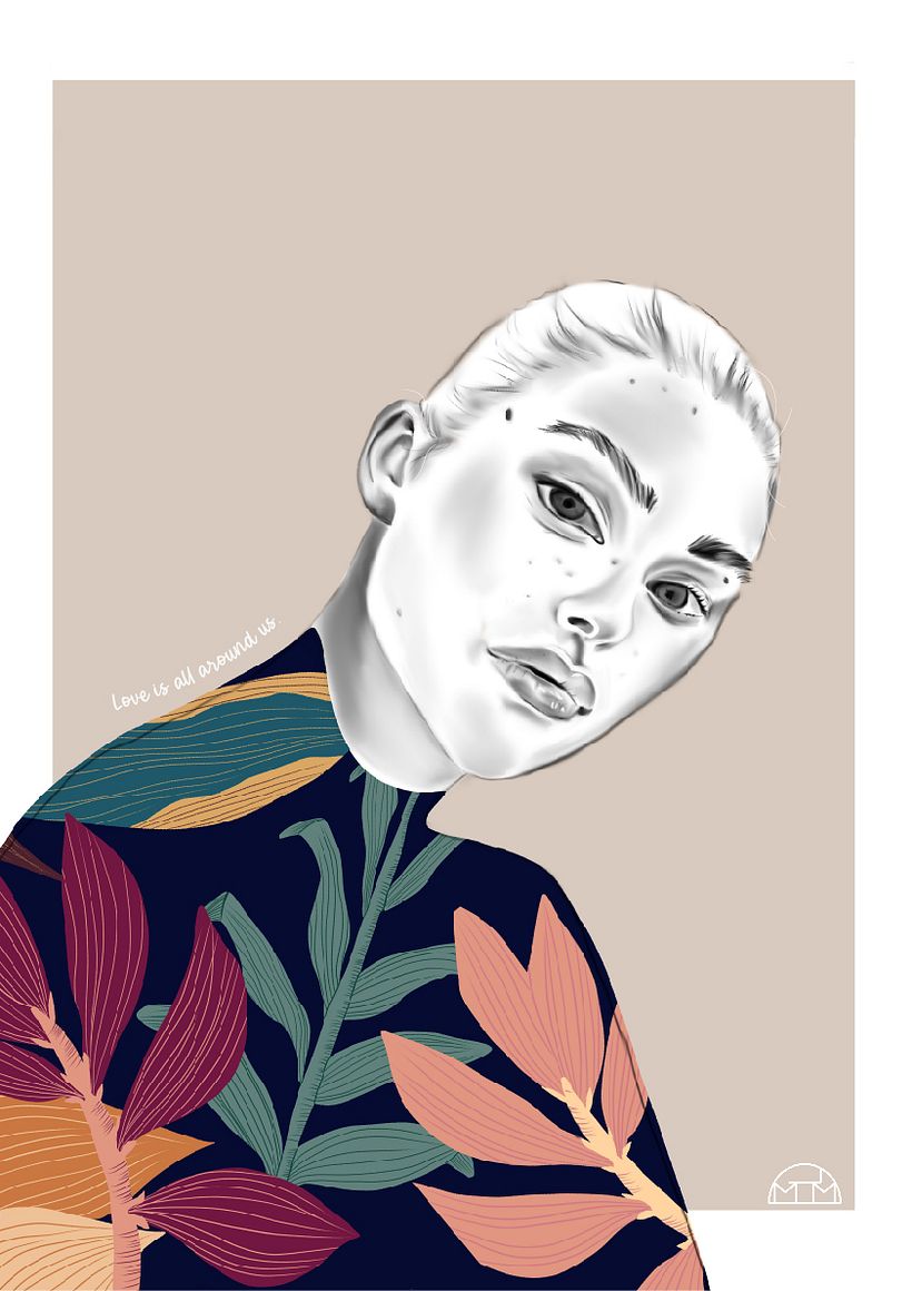 My project in Portrait with Pencil, Color Techniques and Photoshop course 5