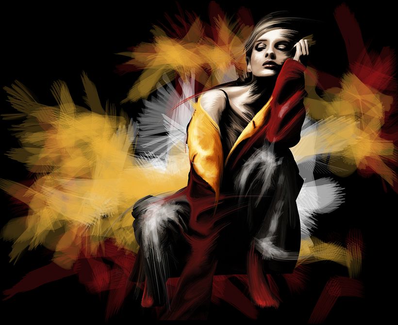 Fashion Scratch Gold & Red