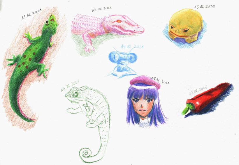 My project in Daily Sketching for Creative Inspiration course 4