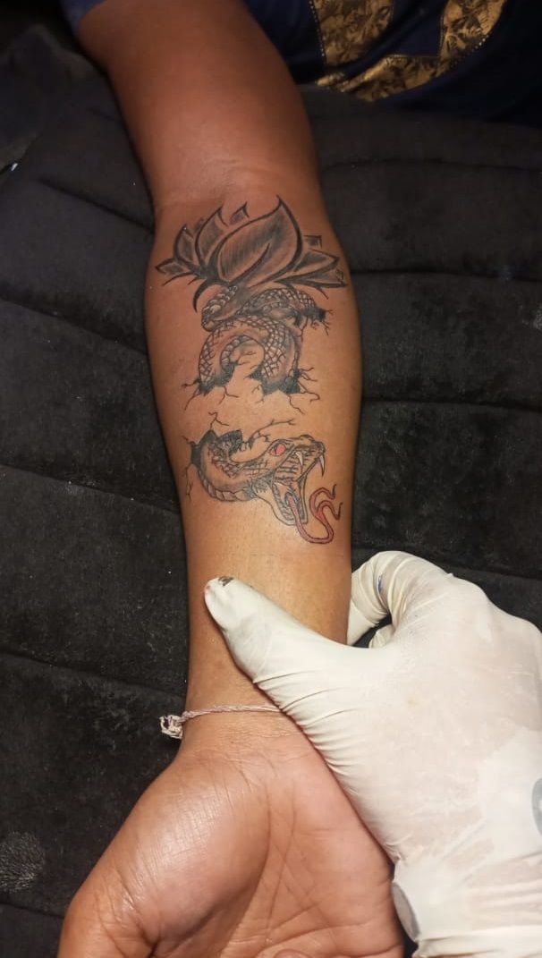 My project in Blackwork Tattoo Techniques with Fine Lines course 5