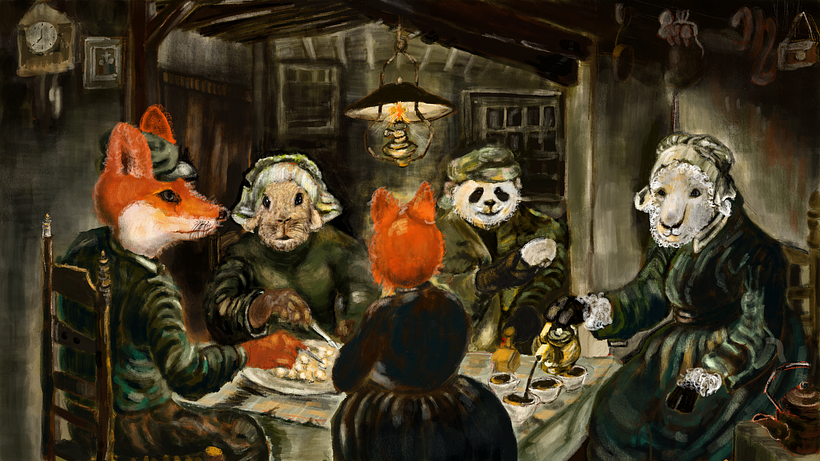 Mimic Van Goh's master piece 