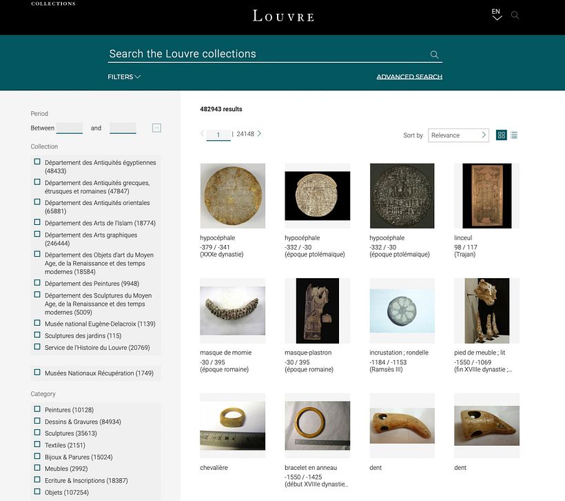 Atlas: die Datenbank des Louvre.